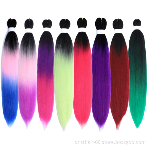 Hot selling  24inch 80g Easy Pre Stretched Braiding Hair Pre Stretched Synthetic Braiding Hair